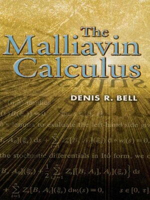 cover image of The Malliavin Calculus